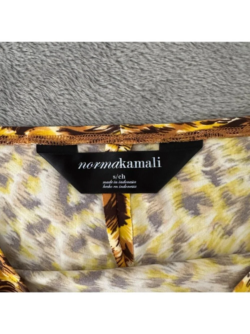 NWT Norma Kamali Leopard Print Skirt Shirt Top Set SMALL MEDIUM - Picture 7 of 10